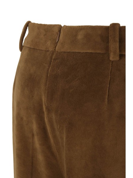 Pantalone Circolo in Velluto Cioccolato